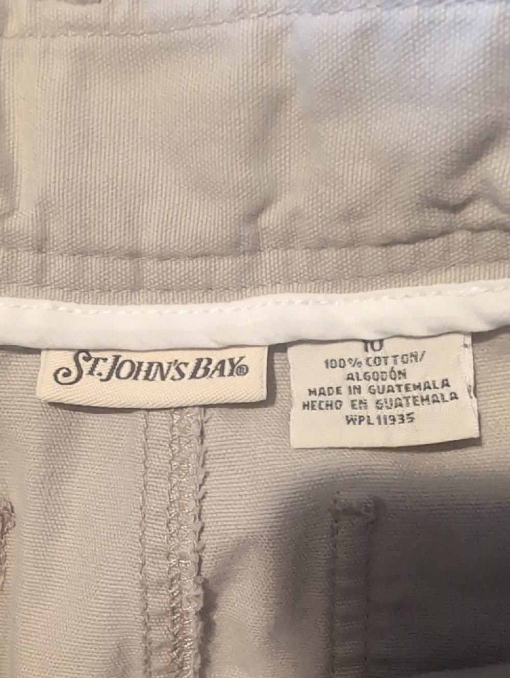 St. John's Bay A-Line Skirt in Light Beige - Picture 4 of 5